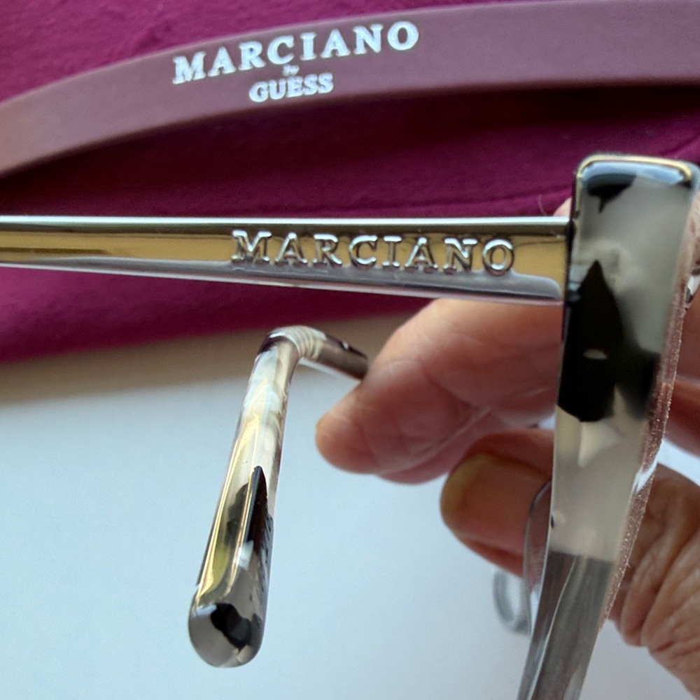 Marciano Two-Tone Gray Tortoiseshell Eyeglasses - Picture 3 of 9